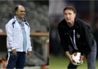 Cuca defende Marcelo sobre chutões no Palmeiras e diz que pega base montada - Douglas Magno/AFP e Jorge Adorno/Reuters