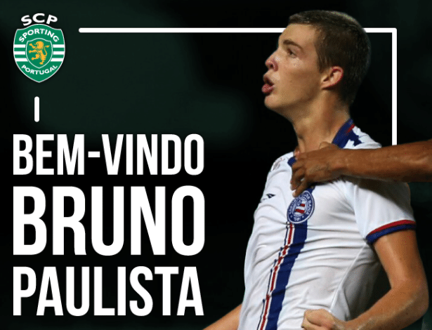 Nas redes sociais, Sporting deu as boas-vindas ao jogador do Bahia