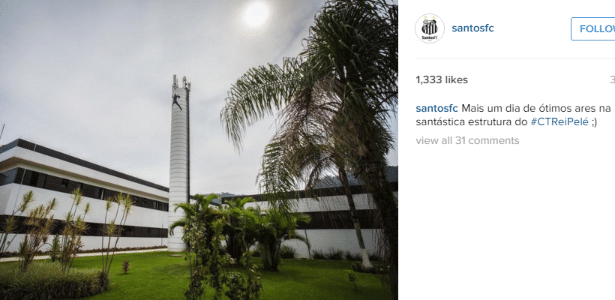 Santos responde brincadeira de Elias via Instagram: 