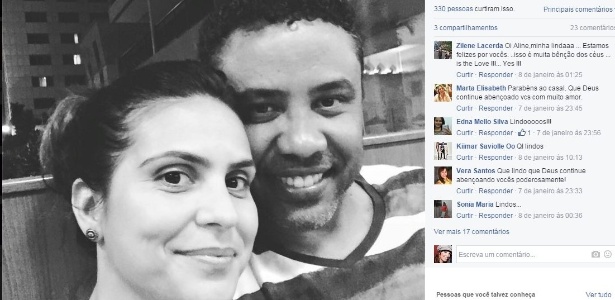 O ex-jogador Gilmar Santos é casado com a cantora gospel Aline Barros