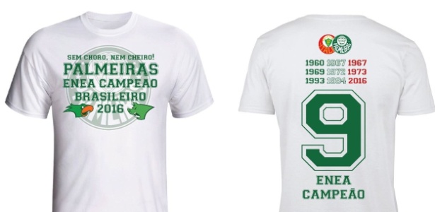 Palmeiras lança camisa do enea com provocação ao Fla