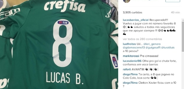 Barrios e C. Xavier trocam camisas e meia reassume número que o consagrou