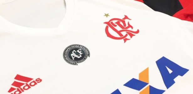 Divulgação/Flamengo Flamengo homenageará Chapecoense e jogará com escudos lado a lado na camisa