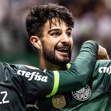 Flaco celebra gol em virada histórica do Palmeiras e repete