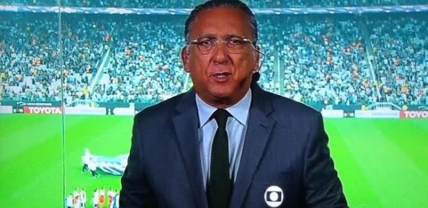 Galvão Bueno, locutor oficial do futebol na Globo 