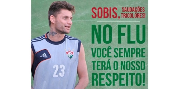 O Fluminense provocou o Internacional após torcedores gaúchos vaiarem Sóbis