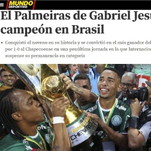 Imprensa europeia exalta G. Jesus e Zé Roberto em conquista do Palmeiras