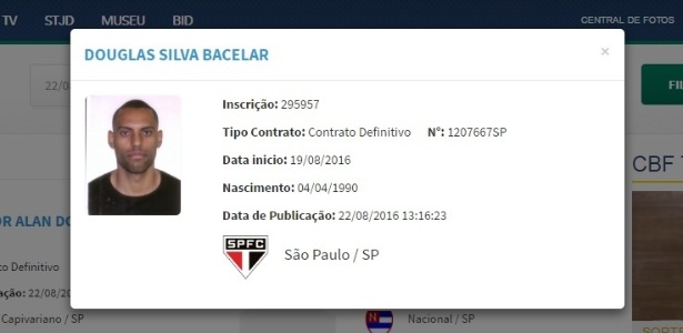 Registro de São Paulo aparece no BID da CBF