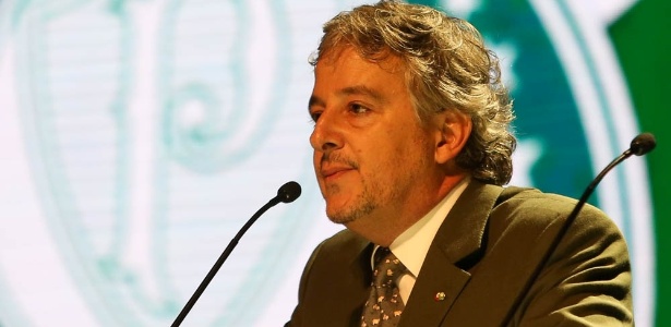 Paulo Nobre, presidente do Palmeiras que deixará o posto em 2017