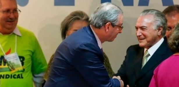 Eduardo Cunha e Michel Temer, ambos do PMDB