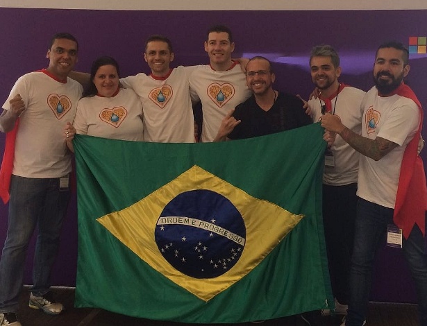 Brazilians  participating in the final of the Imagine Cup 2016  international student technology competition  hosted by Microsoft in Seatlle, US