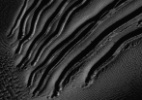 Gás carbônico congelado pode ter escavado sulcos em dunas de areia de Marte, diz Nasa  (Foto: Nasa/JPL-Caltech/Univ.do Arizona)