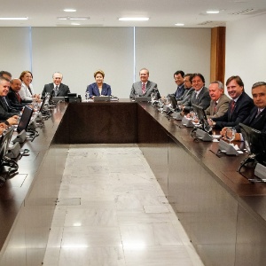 Presidente Dilma Rousseff se reúne com líderes do Senado, nesta quinta-feira, no Palácio do Planalto, em Brasília 