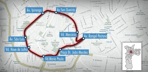 A Prefeitura de São Paulo vai implantar no centro uma rótula para dar mais velocidade aos ônibus 