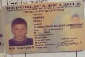 Farto de piadas, chileno Shakespeare Mozart Armstrong vai à Justiça  (Foto: Reprodução/Twitter)