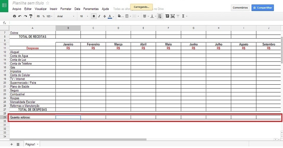 Planilha De Gastos Ferramenta Do Google Permite Atualiza O Online Das