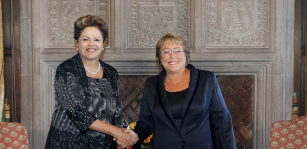 Em visita oficial ao Chile, a presidente Dilma Rousseff teve encontro com a presidente chilena, Michelle Bachelet, em Viña del Mar