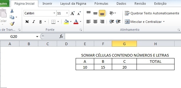 Excel Aprenda A Somar Células Que Misturam Números E Letras Notícias Tecnologia 8474