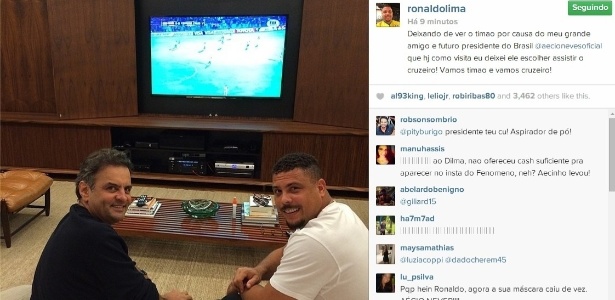 Ronaldo contou que Aécio Neves o queria como ministro do Esporte
