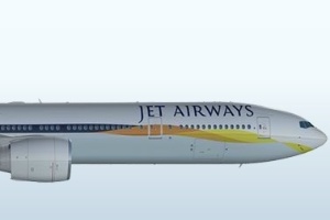 A companhia aérea indiana Jet Airways é a segunda maior do país 