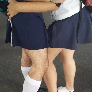 Reprodução/Facebook 4.set.2014 - Alunos do Colégio Pedro 2º fizeram um protesto em apoio a aluna transexual