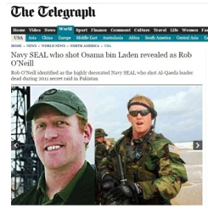 Reportagem do "Telegraph" mostra Rob O'Neill, ex-integrante dos Seals (grupo de elite da Marinha dos EUA), como autor dos tiros que mataram Osama bin Laden