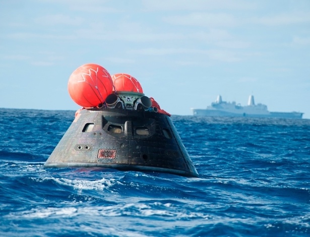 Em 5 de dezembro de 2014, a cápsula Orion fez seu primeiro voo de rápida duração e pousou no Oceano Pacífico