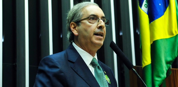 Eduardo Cunha (PMDB-RJ) discursa durante sessão de votação para a eleição da nova Mesa Diretora da Câmara