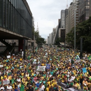 Manifestantes tomaram a avenida Paulista, na região central de São Paulo, em março