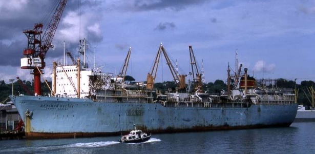 O navio de pesca industrial russo Dalniy Vostok em foto de arquivo