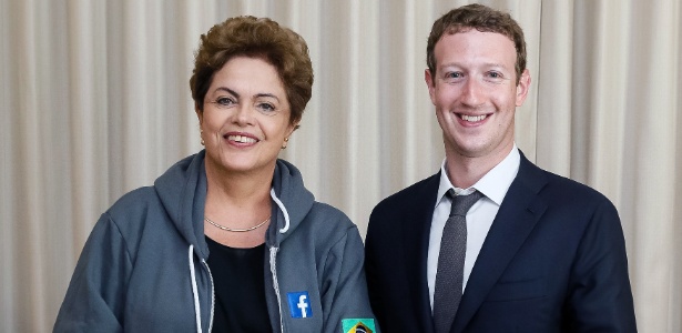 Dilma se encontrou com o fundador do Facebook, Mark Zuckerberg, no Panamá