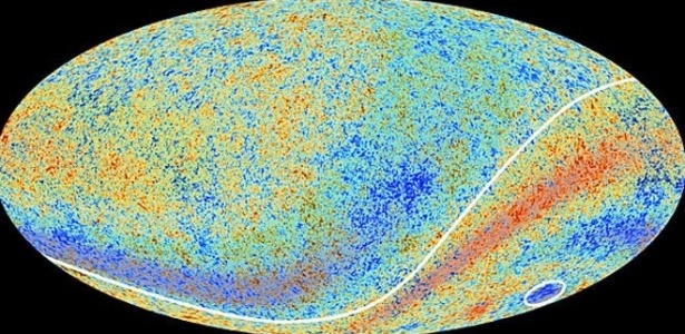 A área onde fica o chamado Ponto Frio fica na constelação de Eridano no hemisfério galático sul, como mostra a imagem feita pela Agência Espacial Europeia em colaboração com o telescópio Planck