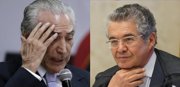Temer (esq.) e Marco Aurélio Mello, alvos de pedidos de impeachment nesta semana