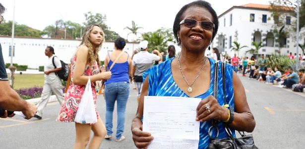 Marcus Desimoni/UOL Idosa de 70 anos tenta pela terceira vez o Enem: "não vou desistir" - Marcus Desimoni/UOL