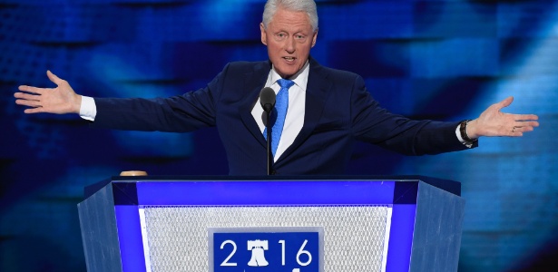 Bill Clinton exaltou a mulher, Hillary, durante seu discurso na Convenção Democrata