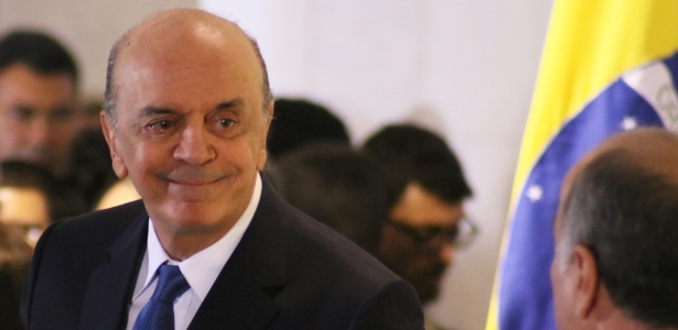 18.mai.2016 - José Serra (PSDB) toma posse como ministro das Relações Exteriores no palácio Itamaraty