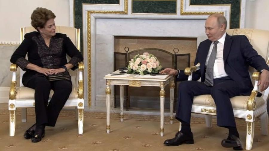 Presidenta Dilma Rousseff durante encontro privado com o Presidente da Federação  Russa, Vladimir Putin. Moscou - Rússia