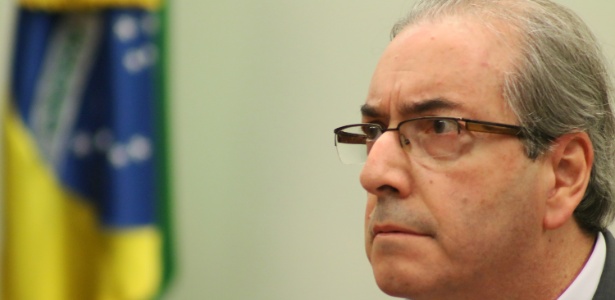 O deputado afastado Eduardo Cunha faz sua defesa durante sessão da CCJ (Comissão de Constituição e Justiça) da Câmara