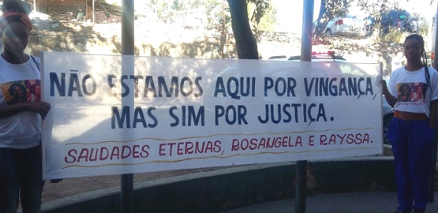 Filhas do casal foram ao fórum acompanhar o julgamento