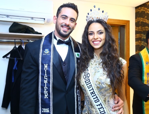 O casal campeão do concurso de beleza do Distrito Federal