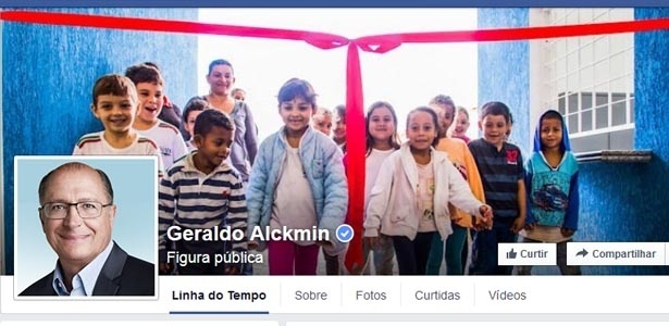 O governador Geraldo Alckmin postou uma foto de crianças em uma escola e foi criticado no Facebook. Cerca de 200 escolas estão ocupadas contra a reorganização da estadual de ensino