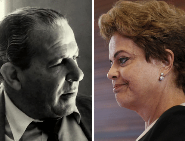 João Goulart (à esq.), presidente de 1961 a 1964 e Dilma Rouseff, presidente desde 2011