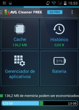 Reprodução Objetivo do aplicativo é deixar o smartphone mais rápido
