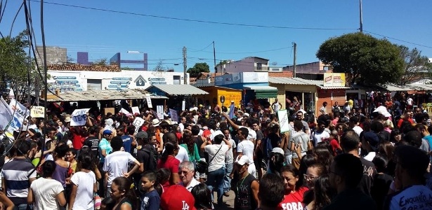 Manifestantes protestam contra Temer na região do Cariri, no Ceará - Divulgação