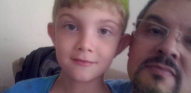 Sidnei e o filho João Victor