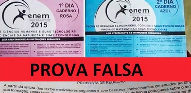 Fotos de supostas provas do Enem 2015 circulam nas redes