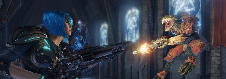 Quake Champions terá beta fechado e 1ª personagem revelada é Nyx