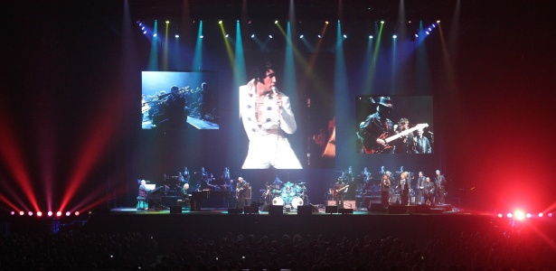 Imagem do show "Elvis Presley in Concert", que chega em outubro ao Brasil.