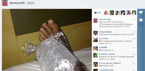 Léo Moura trata lesão no tornozelo; Fla treina em Belém antes de viagem