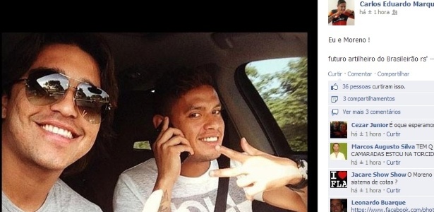 Fora contra Campinense-PB, Carlos Eduardo apoia Moreno no Flamengo